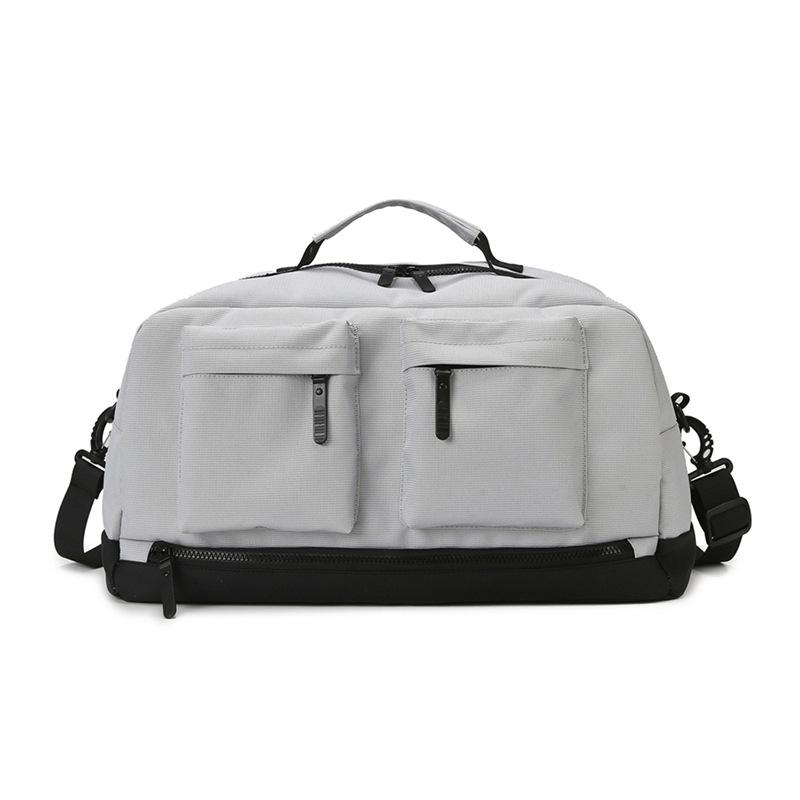 

Shoulder bag women s fitness sports yoga bag travel bag wet and dry separation training bag men s business trip handbag duffel bag серый
