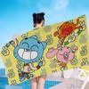 Das A-Amazing W-World Of G-Gumball Strandtuch Bunte Handtücher für Mädchen Mikrofaser Schnelltrocknend Individuell Sandfrei Strand Yoga