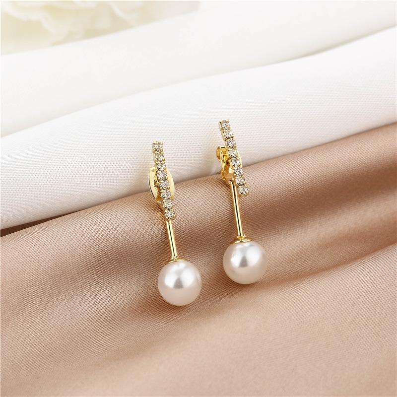 

Серьги-трансформеры из серебра 925 пробы с корейским цирконом, стразами и жемчугом