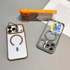 Ring Lens Stand Holder For Magsafe Case For iPhone 16 Pro Max 17 Air 15 14 Plus 13 12 11 Clear Magnetic Change Back Cover