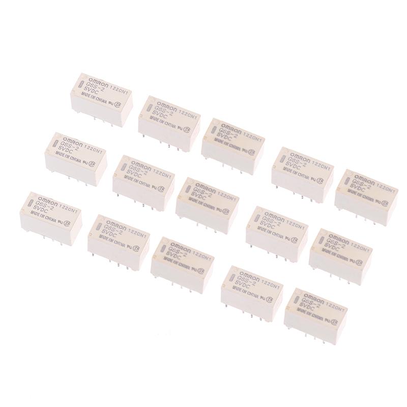1 Pcs  G6S-2 5Vdc 12Vdc 24Vdc Signal Relay 8Pin Dc 5V 12V 24V 2A Mini Signal Switch Relays