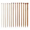 Set of 6 Bamboo Crochet Hooks for Beginner, Handcrafted Knitting Needle Beginner Knitting Starter Kits for Bag Hat, Sock