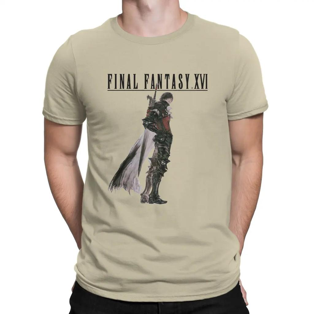 Cool T-Shirt for Men F-Final Fantasy Casual Pure Cotton Tees O Neck Short Sleeve T Shirt Birthday Present Tops