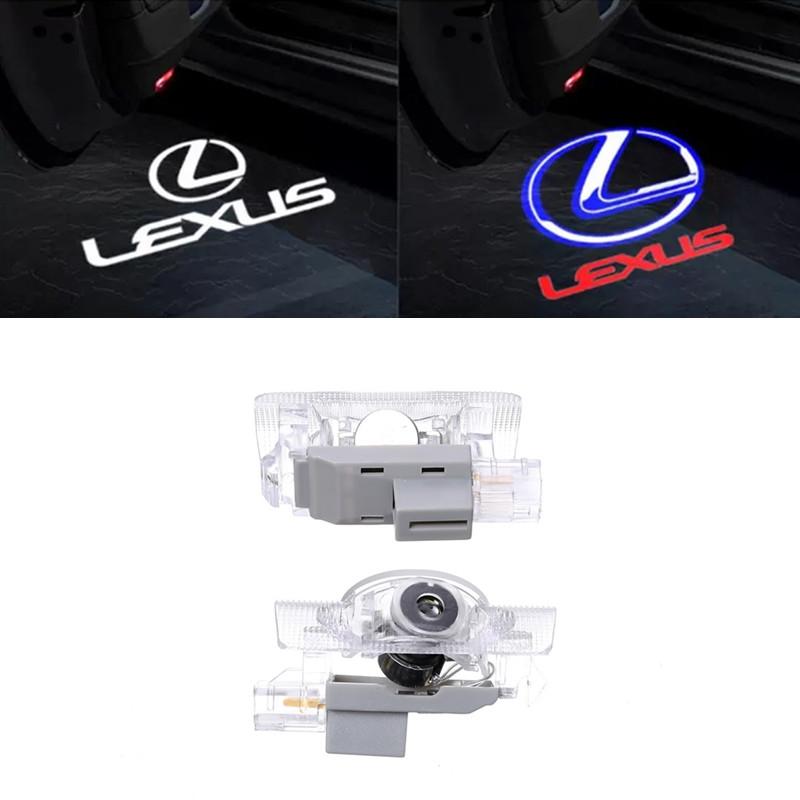 2pcs HD Car Door Light Laser Decor Projection Lamp For Lexus RX350 330 350 GX470 460 IS200 LS46 HS LX 570 ES250 Accessories