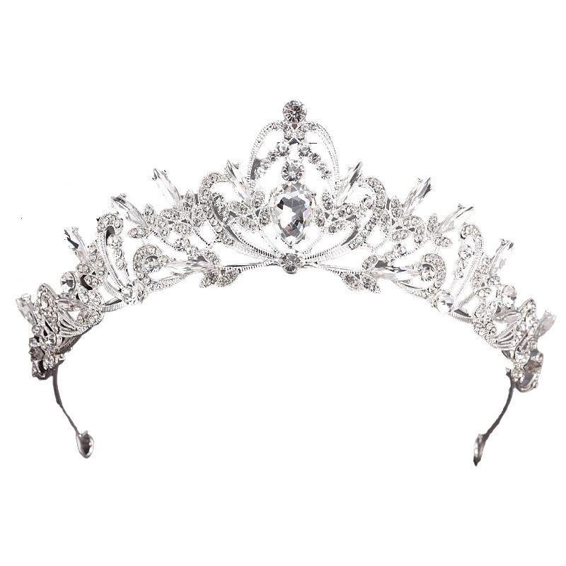 Crown Tiara Bride  Rhinestone Crown  Wedding Dress  Adult Ceremony Birthday  Princess Hair Accessories  Children