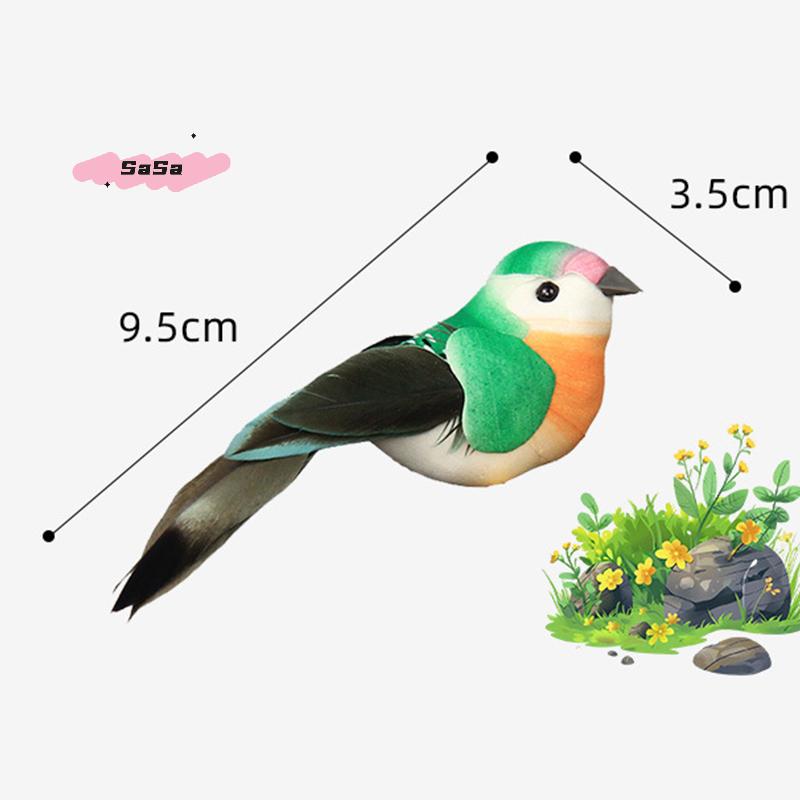 1Pc Artificial Birds Foam Animal Simulation Feathe-r Model Cute Fake Tit for DIY Craft Home Garden Ornament Decoration