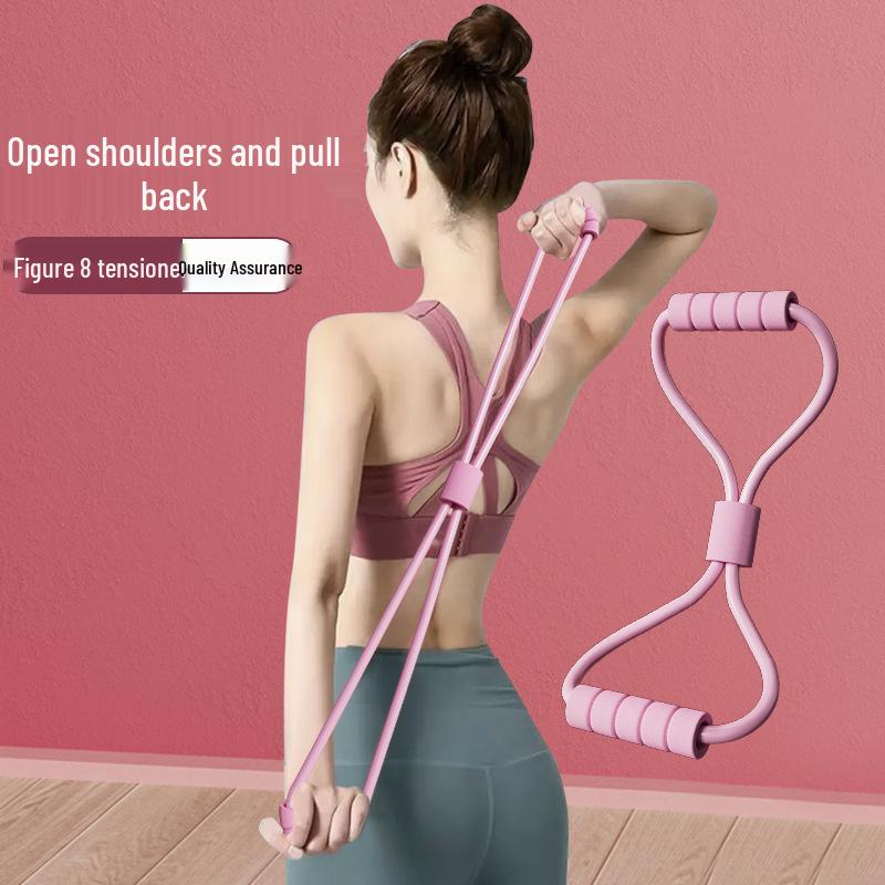 Achtförmiges elastisches Widerstandsband für Damen-Rücken- und Schultertraining