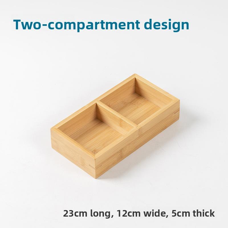 

Creative Nine Grids Dining Utensils Nuts Tray Dessert Dim Sum Nut Box Hot Pot Vegetable Platter Home Use Plate Bamboo Material