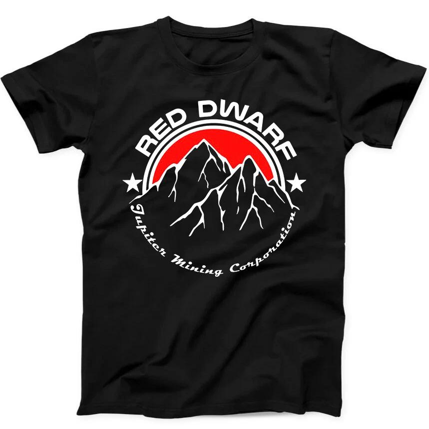 Red Dwarf Jupiter Mining Retro 80's TV Programme Gift Tee Black T Shirt 108