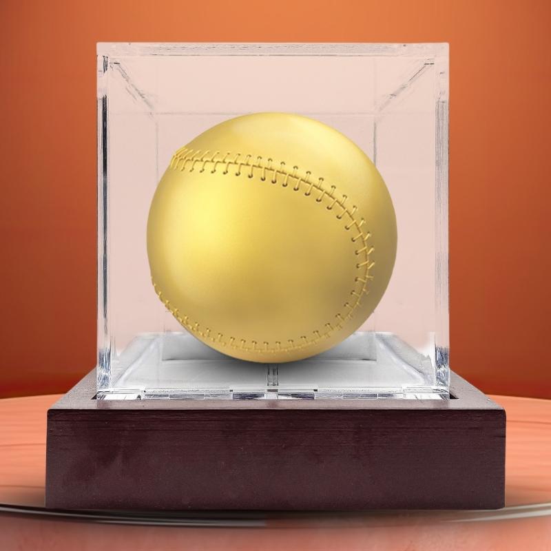 Baseball Display Case Acrylic Clear Baseball Display Case Square Cube Memorabilia Display Box Baseball Protector