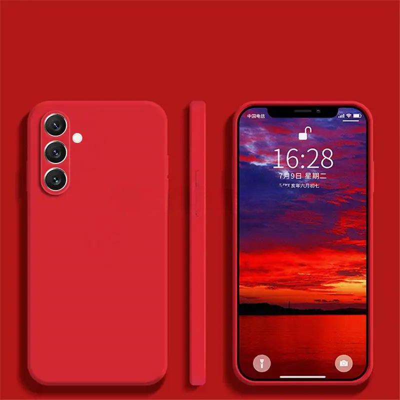 Pro Samsung Galaxy S24 FE Pouzdro Silikonové Hladké Ochranné Pouzdro Samsung S24 FE S23 FE S21 S22 Plus Ultra Kryt Guma S23 FE Pouzdro