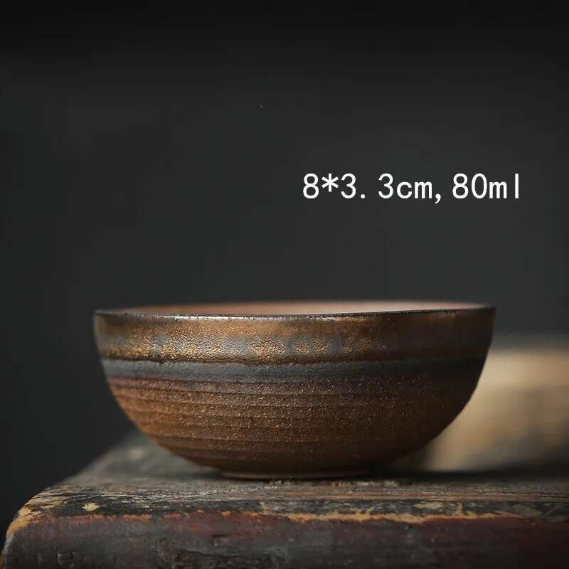 Tazza da Tè in Ceramica Dorata Stile Giapponese Articoli per il Tè Set da Tè Kung Fu Tazza Tazza da Tè per la Casa Retrò Set di Tazze da Tè