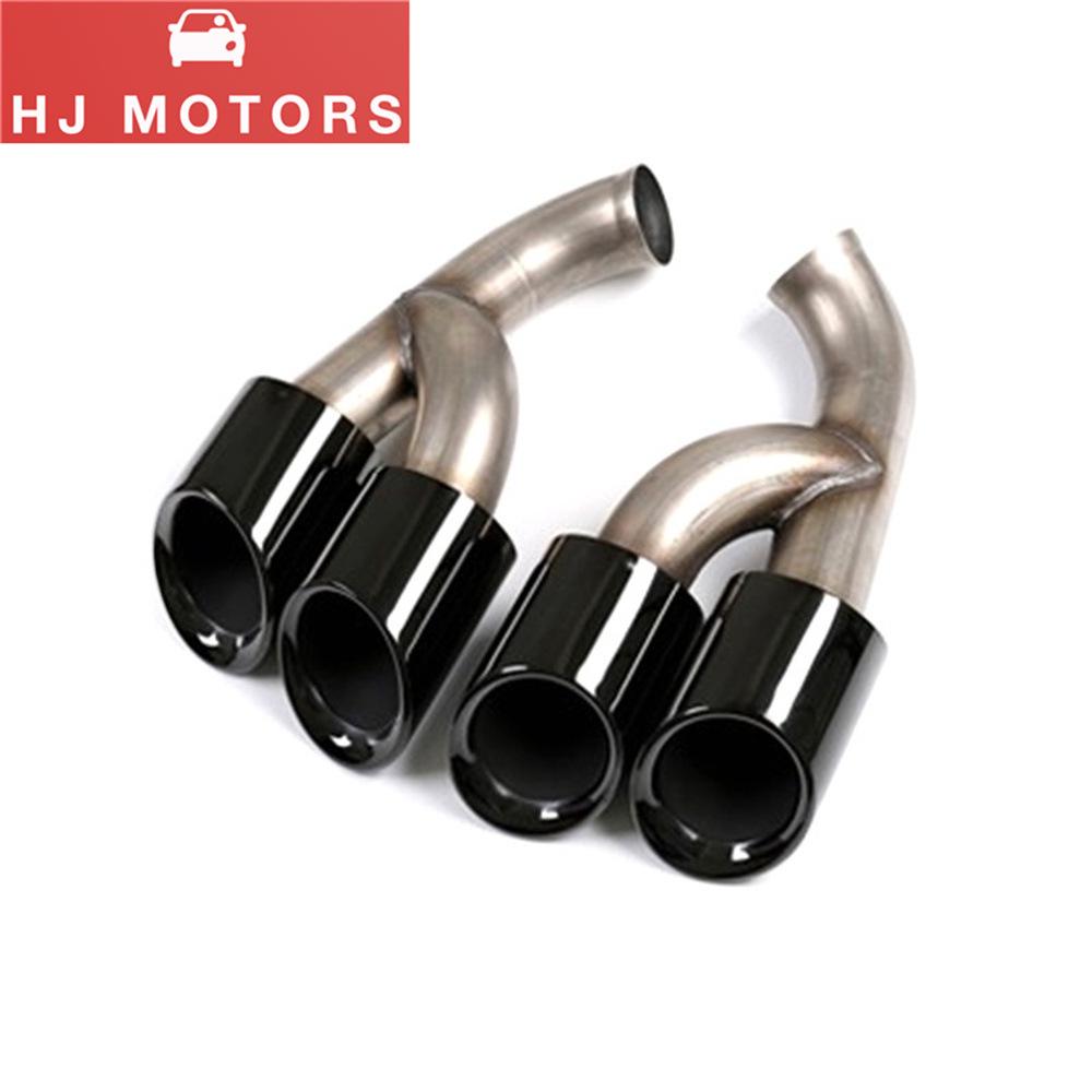 Polished Tailpipe for 2015-2017 Porsche 958 Cayenne Exhaust Muffler