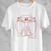Vitruvian Man T-Shirt | Leonardo Da Vinci Art, Cotton Tee