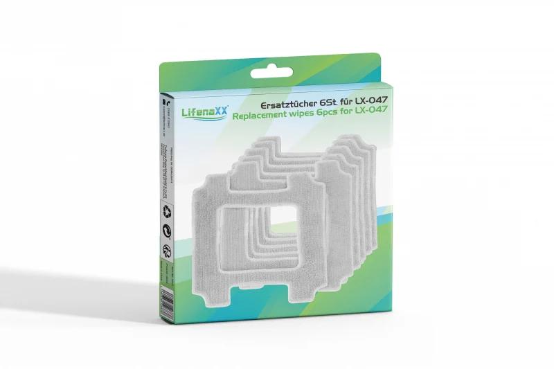 Wipes for the Lifenaxx Lx-047 Robot Vacuum Cleaner 6 Pcs. Gray