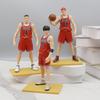 Slam Dunk Handmade Pvc Figure Shanbei Team Standing Sakuragi Hanamichi Rukawa Kaede Mitsui Hisashi Anime Desktop Ornament 17cm