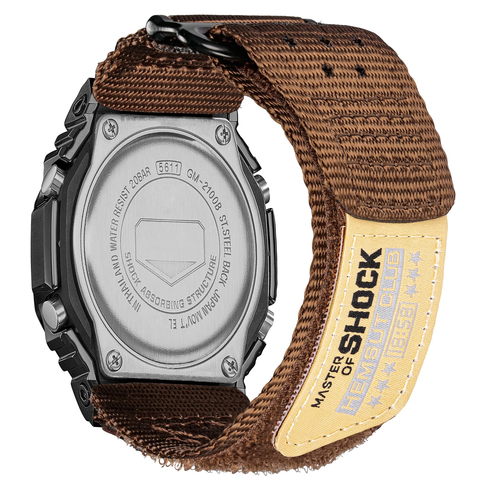 

Ремешок на липучке для часов Casio 16 мм нейлоновый ремешок Casio мужской G-Shock GM-2100B, GD-100/110/120/350, GW-S5600/5600/B5600/M5600,