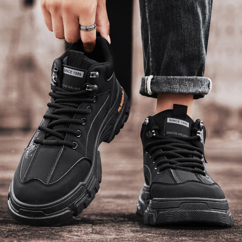 Ankle Boots Outdoor Shoes for Men Apring and Autumn Men's Autumn Sneakers Soft and Comfortable Wear-resistant Non-Slip Fashion