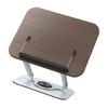 Book Stand Foldable   Book Holder with 360 Degrees  Rotating Base Elastic Clips for Recipe Tablet Laptop