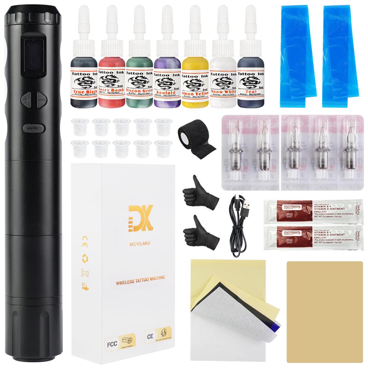 

Wireless Tattoo Pen All-in-One Machine Set with Battery чёрный