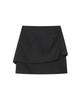 Miseki Seoul Sheer Layered Midi Skirt Black