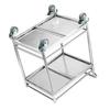 Qinfen Double-Layer Stainless Steel Service Cart