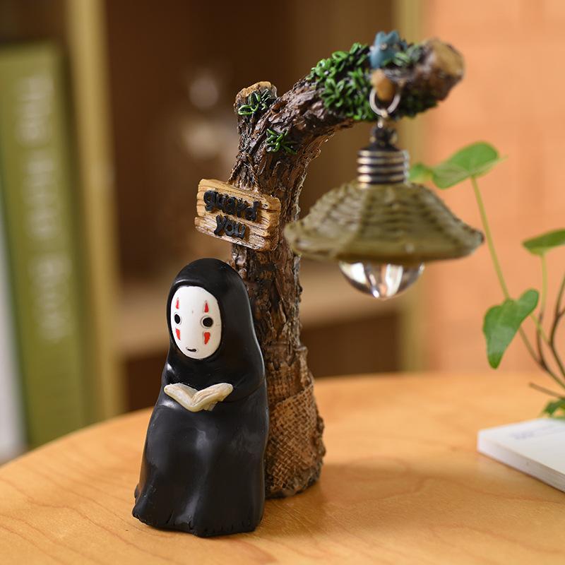 Night Light Doll Miyazaki Hayao Spirited Away Resin Action Figure Kids Toy