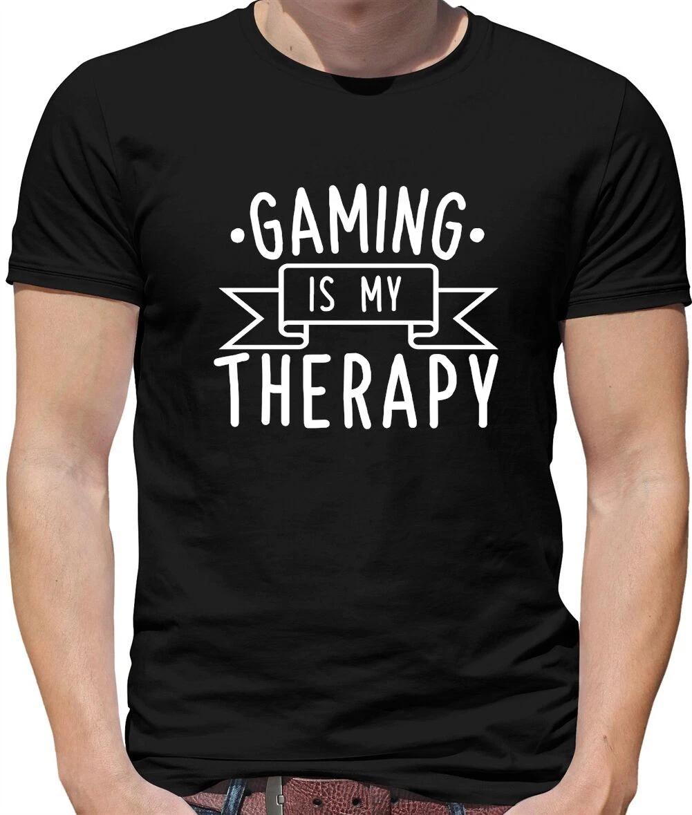Gaming Is My Therapy Mens T-Shirt - gaming - Video - Computer - Console - Board XXL