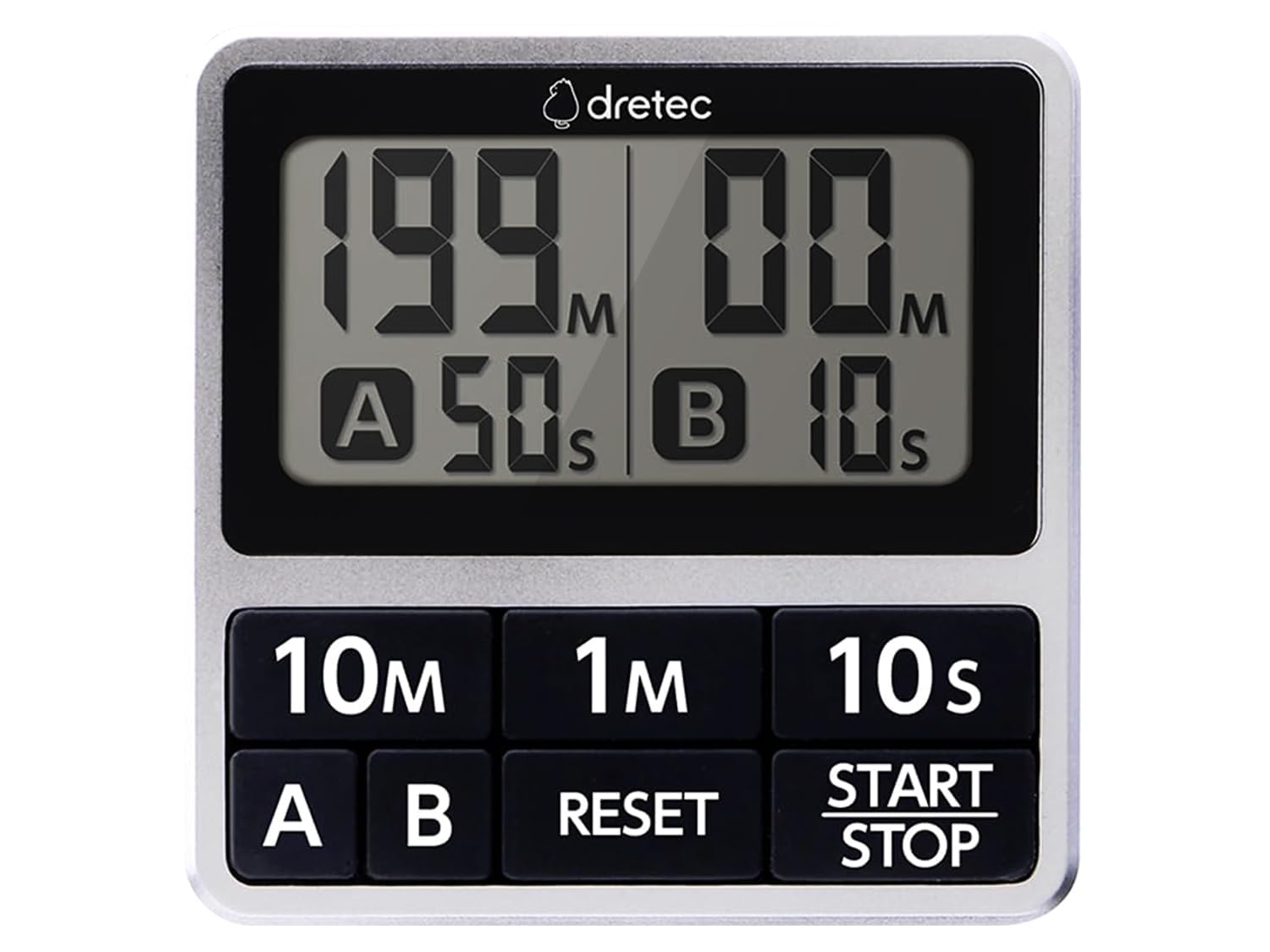

Dretec Dual Timer Кухонный таймер Таймер для учебы Интервальный таймер Цифровой Брызгозащищенный Магнитный Ремешок Сигнализация [Опубликовано в журнале]