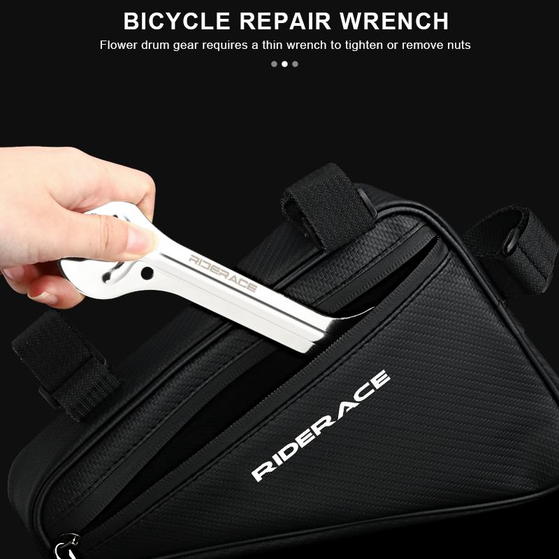 RIDERACE Bike Hub Cone Spanner For Mountain Bicycle Repair Tool Portable Road Cycling Head Open End Axle Wrench 13/15 14/16mm