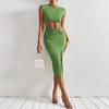 Women's 2026 New Sexy Hollow Hip-wrapped Knitted Sleeveless Temperament European and American Dress
