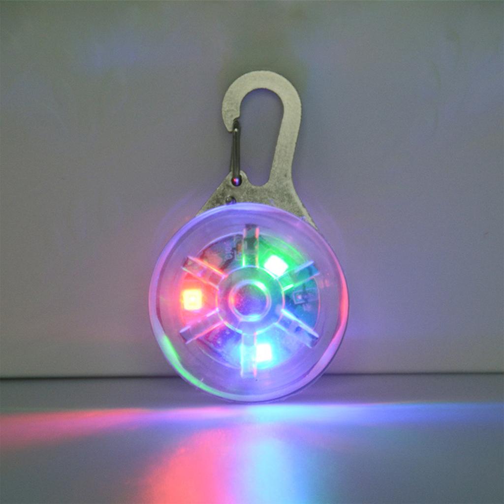 LED Glowing Dog Collar Pendant Light Up Reflective Night Walking Safety Pet Accessories for Small Medium Large Dogs