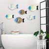 1PC Colorful Coastal Vibes Three-dimensional Rustic 3D Wooden Fish Home Versatile Hanging Hotel Multiple Options Available