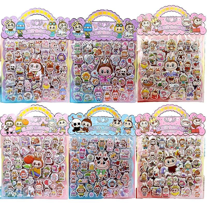 Luxury 5/10/20-piece random lucky bag featuring character 3D stickers. Perfect for planner decoration, DIY planners, character decorations,