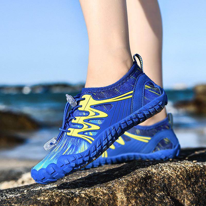 Water Sports Boys and Girls Outdoor Creek Tracking Shoes Sea Swimming Beach Shoes Five-finger Wading Beach Shoes