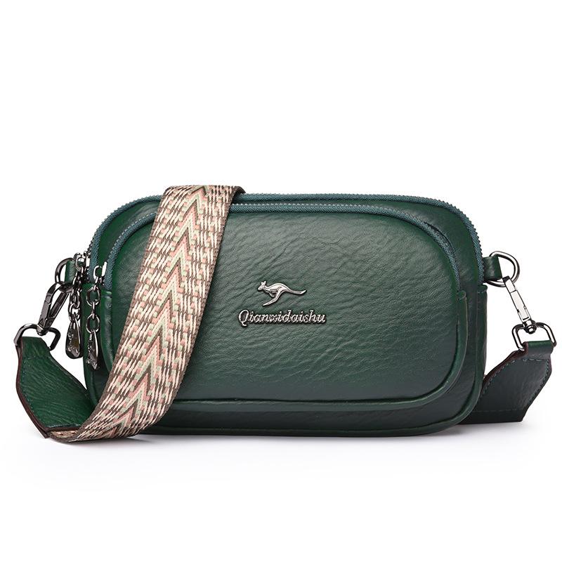 Small Satchel Bag Women's Multi-layer Mobile Phone Bag Simple Women's Casual Versatile Shoulder Bag