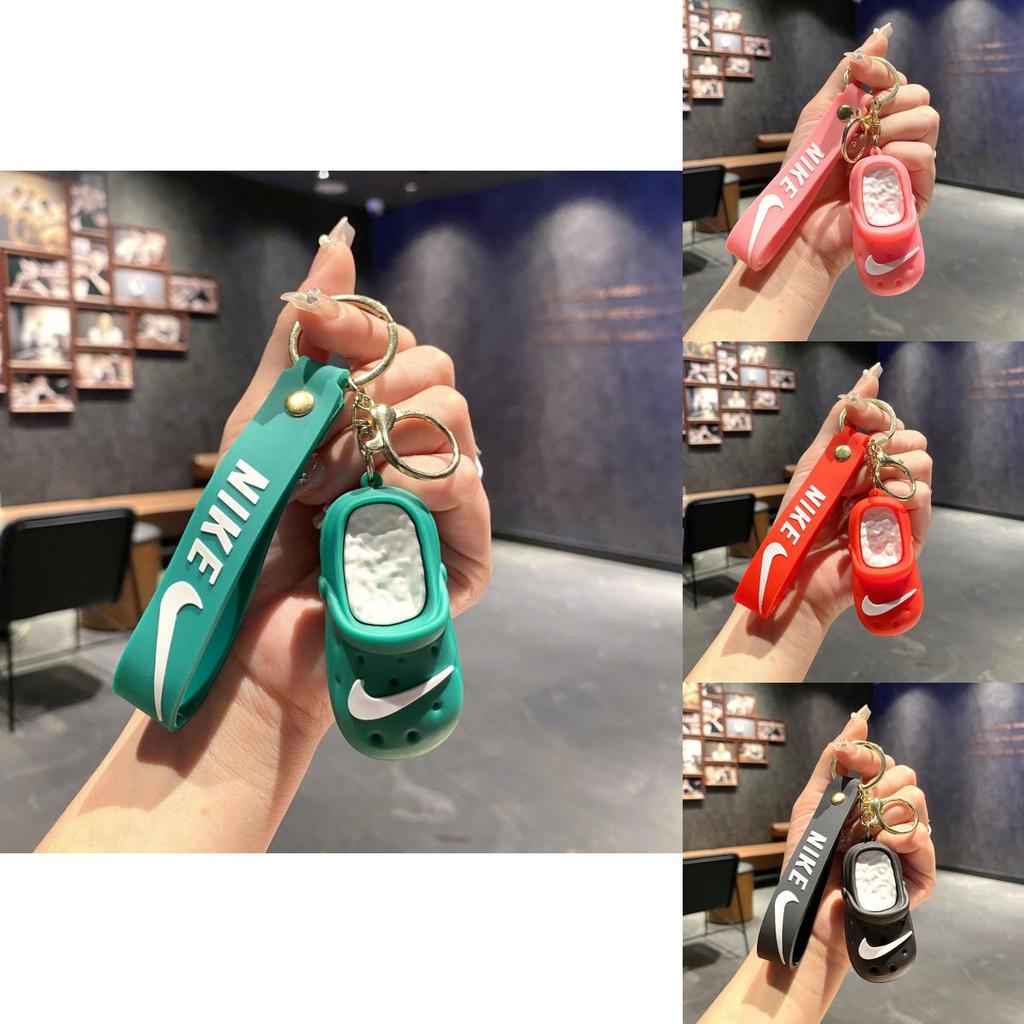 Multi Color Simulation Mini Slipper Pendant Keychain For Gift And Decoration