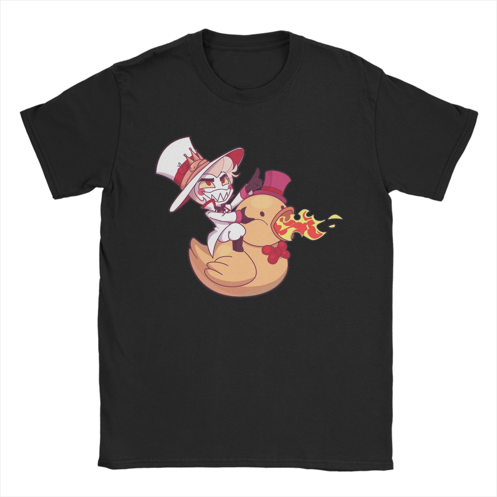 

2026 New Fashion Lucifer From Hazbins Hotels Men s T Shirts Oversized Tee Shirt Short Sleeve O Neck T-Shirts 100_ Cotton Clot... 5XL різнокольоровий