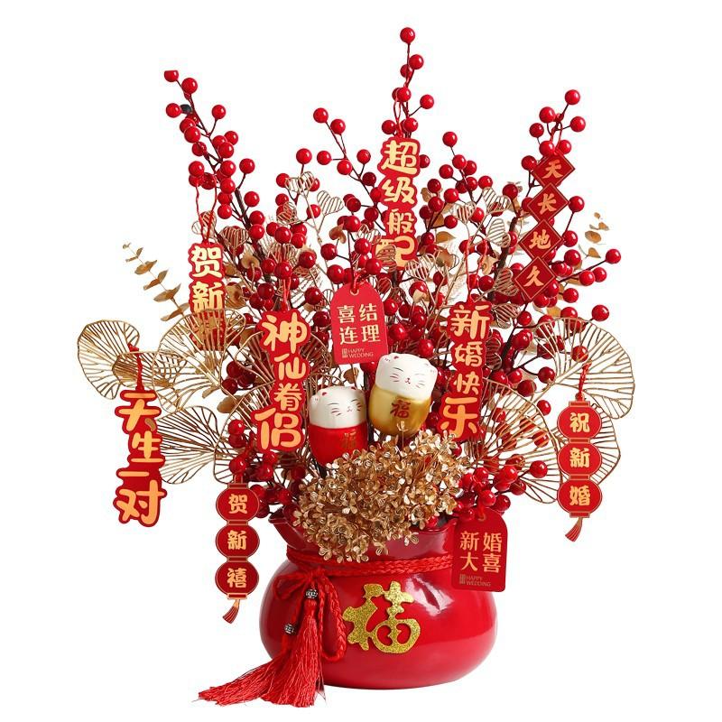 Housewarming New Home Gift Blessing Bucket Ornament Living Room Desktop Entrance Decoration Wedding Layout Supplies