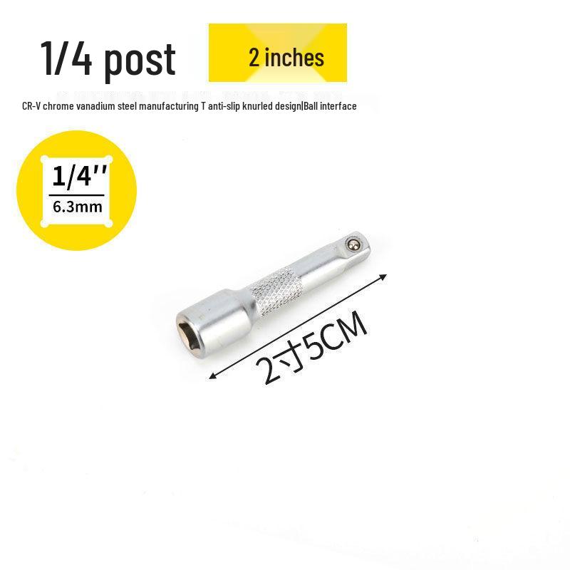 Extended Sleeve L-Shaped Socket Extension Bar with Universal Joint Wrench