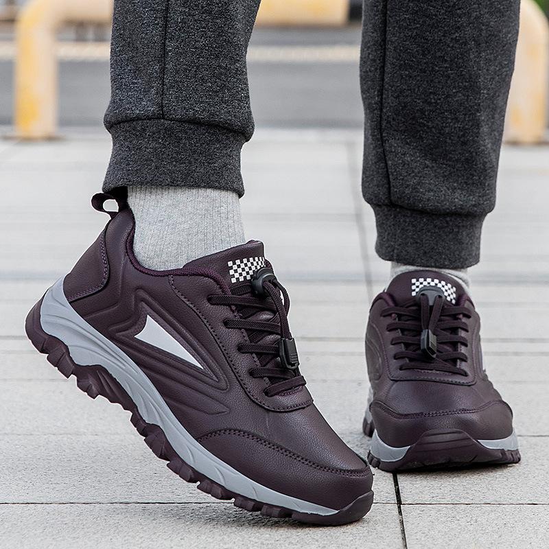 Walking shoes, sports shoes, foot mother shoes, autumn leather surface