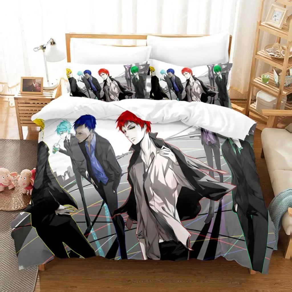 Neues Anime Kurokos Basketball 2 3-teiliges Bettwäsche-Set für Jungen Mädchen Twin Queen Size Bettbezug Kissenbezug Kinder Erwachsene Heimtextilien