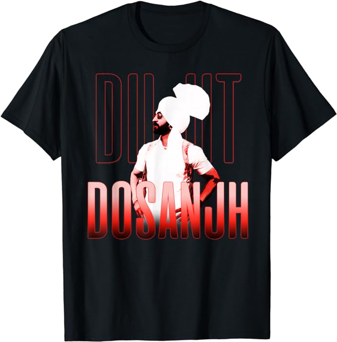

DILJIT DOSANJH | Punjabi Singer | Desi Apparel | Punjabi T-Shirt Music Lover Vintage Style Graphic Tee Tops Short Sleeve Blouses 4XL
