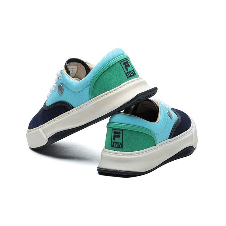 Fila Mihara Yasuhiro X  FM Court 10 Fabric Casual Low-Top Sneakers Women Sneakers Black Blue Purple F12W124348FNB
