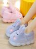 Fashion White Rabbit Hare Slippers Women's Cute Animal Platform Home Mules Shoes Girls Bedroom Plush Slides Slipper Ears Indoor Shoes