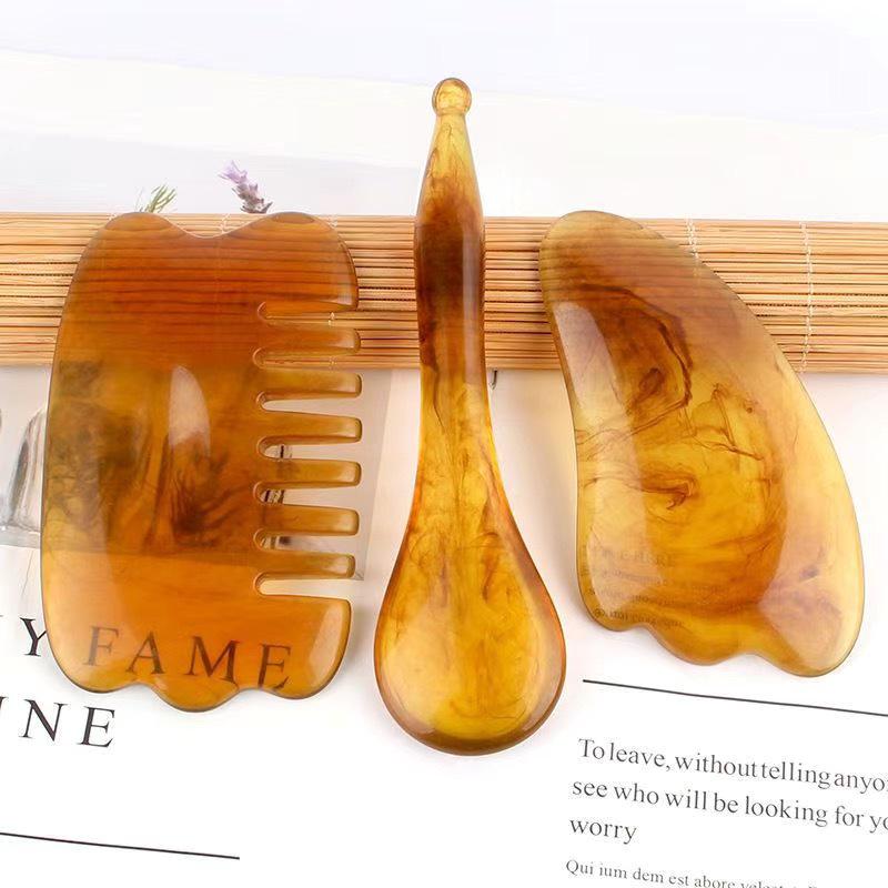 Facial Meridian Lifting Brush & Foot Acupoint Acupressure Pen Gua Sha Massager
