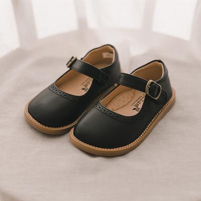 [Babyzzam] Girls' Tumble Flat Shoes Black [A062-10000]