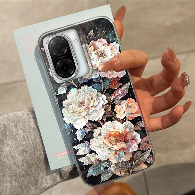 Luxury Flower Girls Women Phone Case For Xiaomi Redmi Note 14 Pro 14C 13C 10 9A 9C 13 12 11 10S 9 8 Plus A5 A4 A3 A2 A1 Cover