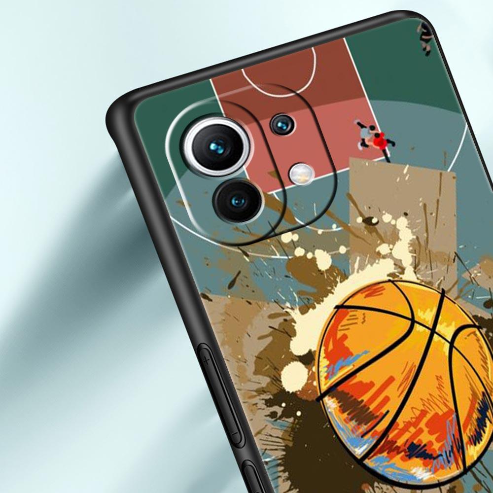 Phone Case For Xiaomi Poco X4 X3 NFC F3 F4 M3 M4 Mi Note 12T 10 11 Ultra 11T 13 Pro 10T 12 Lite 9T 5G Cover Basketball Basket