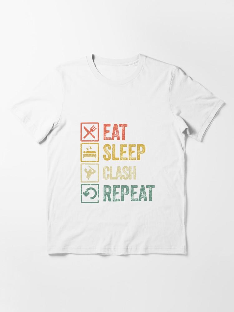 The Clash Funny eat sleep clash repeat retro vintage Essential T-Shirt